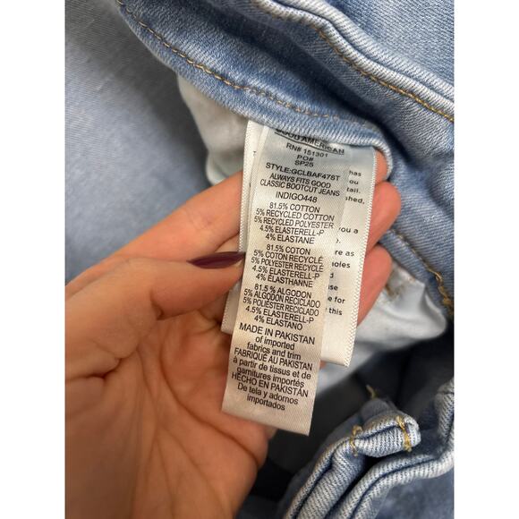 Good American Classic Bootcut Jeans Womens 28-32 Always Fits Indigo High Rise - Picture 4 of 4